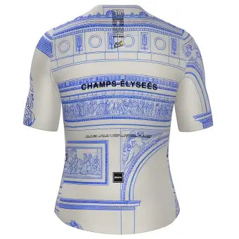 Santini Tour De France Arrivee Arc De Triomphe Unisex Jersey-White