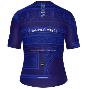 Santini Tour De France Arrivee Arc De Triomphe Unisex Jersey-Marine Blue