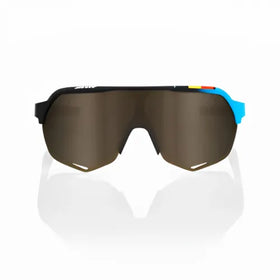 100% S2 - BWR Black - Soft Gold Mirror Lens