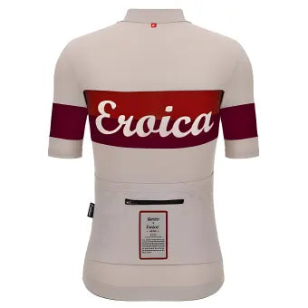 Santini Eroica Quiete Unisex Jersey-Cappuccino