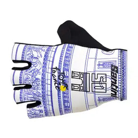 Santini Tour De France Arrivee Arc De Triomphe Gloves-Print
