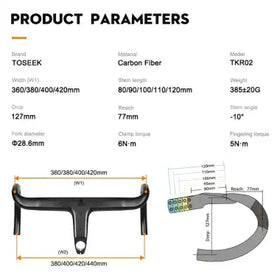 Toseek Bicycle Handlebar TKR02