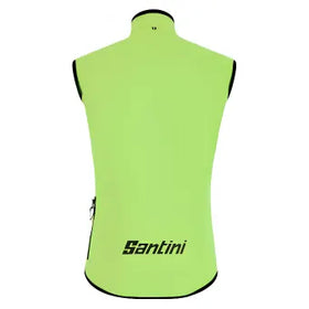Santini Guard Nimbus Rain & Wind Vest-Fluo Green