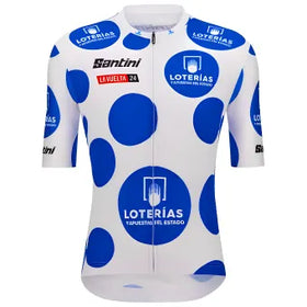 Santini La Vuelta Official Best Climber Jersey-Blue