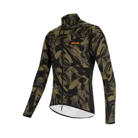 Santini Nebula Gravel Wind Jacket-Military Green