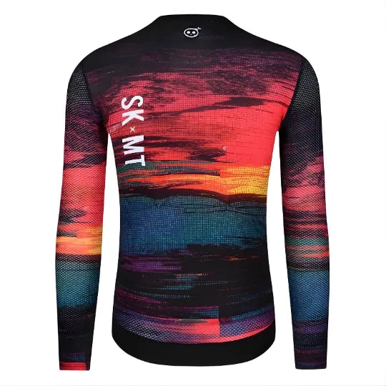 Skull Monton Sunset Long Sleeve Jersey