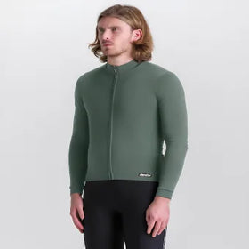 Santini Impetus Long Sleeve Jersey-Military Green