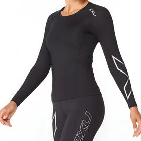 2XU Core Compression Long Sleeve-L-Black/Silver