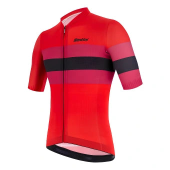 Santini Eco Sleek Bengal Jersey-Red