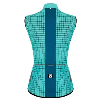 Santini Wmn Nebula Vest-Aqua