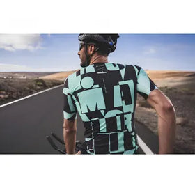 Santini Ironman Enigma Triathlon Jersey-Aqua