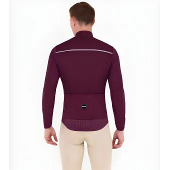 Santini Ready To Ride Unisex Wind Jacket-Burgundy