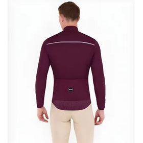 Santini Ready To Ride Unisex Wind Jacket-Burgundy