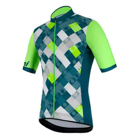 Santini Ironman VIS Jersey-Fluo Green