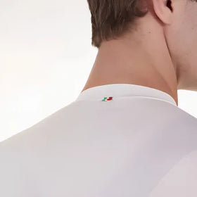 Santini Eco Sleek Bengal Jersey-White/Orange