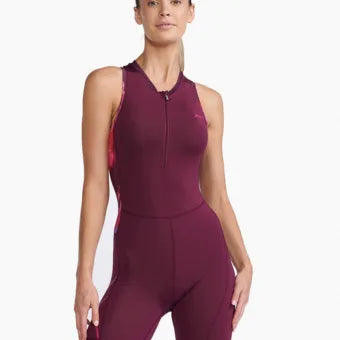 2XU Women Core Trisuit-L-Mulberry/Festival