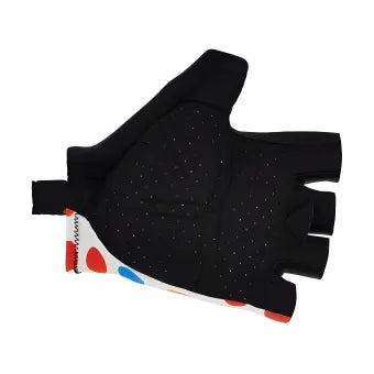 Santini Tour De France KOM Leader Gloves-Polka Dots