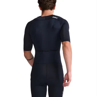 Mt7043D Core Sleeved Trisuit-Black/White-M