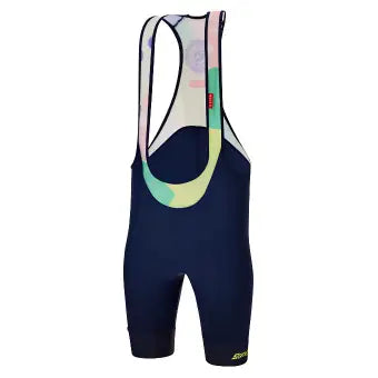 Santini La Vuelta KM Cero Bibshorts-Navy Blue