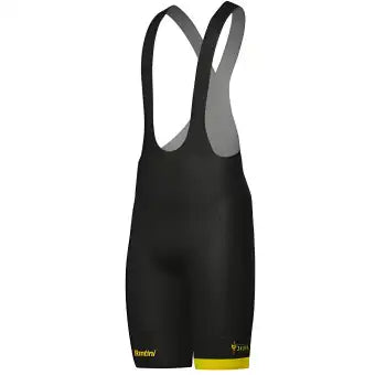 Santini Maillot Jaune Col De La Madeleine Bibshorts-Black