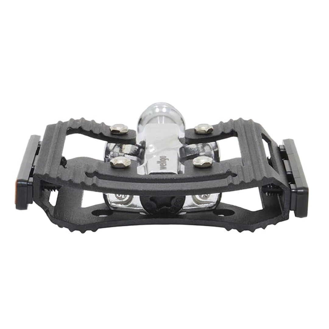 Wellgo C-306 CNC Aluminium Flat Pedal-Black/Silver