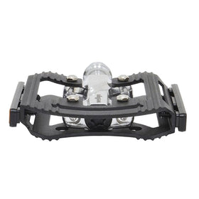 Wellgo C-306 CNC Aluminium Flat Pedal-Black/Silver