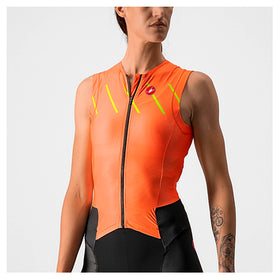 FREE SANREMO W SUIT SLEEVELESS-CORAL FLASH