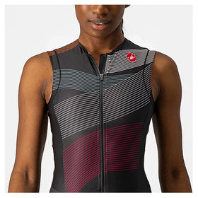 FREE SANREMO W SUIT SLEEVELESS-MULTICOLOR/BLACK