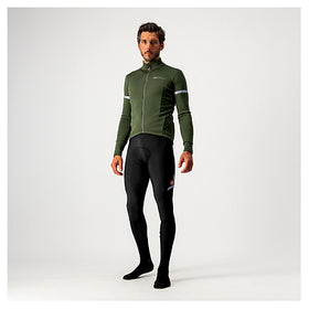 FONDO 2 JERSEY (WINTER)-MILITARY GREEN/SILVER REFLEX