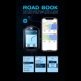 XOSS NAV GPS Bike Computer 2.4" HD Screen Offline Navigation ANT+ IPX7 Wireless