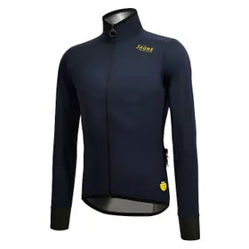 Santini Le Maillot Jaune Rain & Wind Jacket-Navy Blue