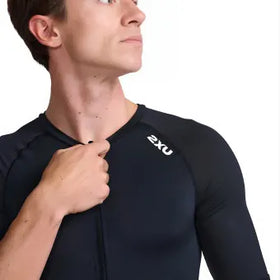 Mt7043D Core Sleeved Trisuit-Black/White-M