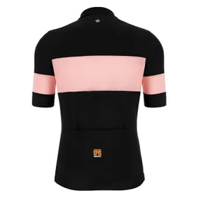 Santini Eroica Gazza Wool Jersey-Black