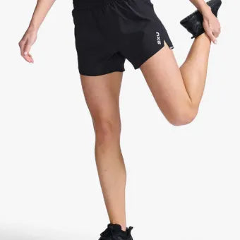 2XU WR6935B Aero 5 Inch Shorts-Black/Silver Reflective-M