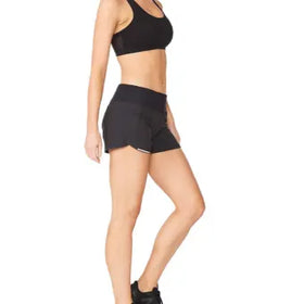 2XU Aero 4 Inch Shorts-M-Black/Silver