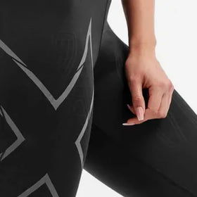 WA5333B MCS Run Comp 3/4 Tights BLK/BRF S