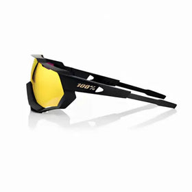 100% SPEEDTRAP - Soft Tact Black - HiPER Red Multilayer Mirror Lens