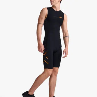 2XU Propel Swimskin-Black/Turmeric-L