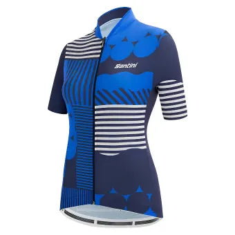 Santini Wmn Giada Optic Jersey-Blue