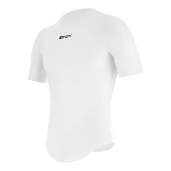 Santini Delta Cooling Baselayer (Short Sleeve)-White