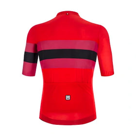 Santini Eco Sleek Bengal Jersey-Red