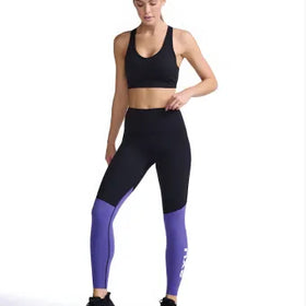 2XU WA6613B Form Splice Hi-Rise Comp Tight-M-Black/Liberty