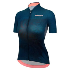 Santini Wmn Delta Vortex Jersey-Teal