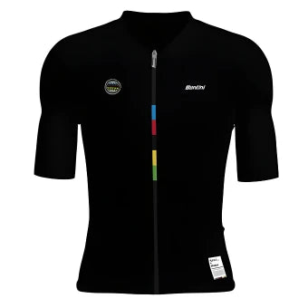 Santini UCI World Champion Mondo Unisex Jersey-Black