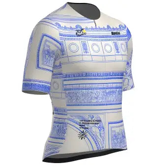 Santini Tour De France Arrivee Arc De Triomphe Unisex Jersey-White