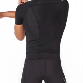 2XU MA6399a Core Compression Short Sleeve-Black/Silver-S