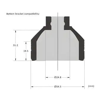 Birzman Bottom Bracket Socket For Shimano Hollowtech II