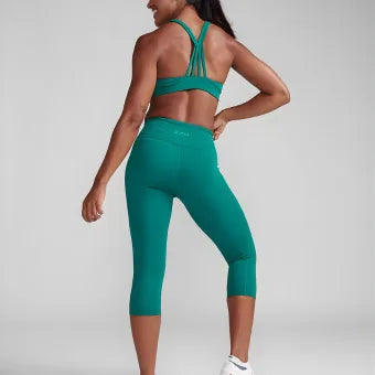 2XU Form Hi-Rise Comp 3/4 Tight-Forest Green/Forest Green-L
