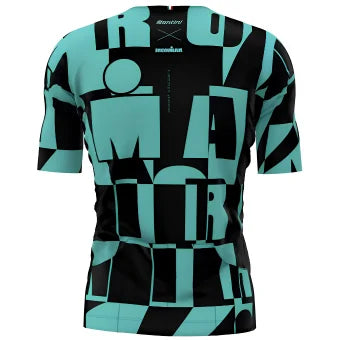 Santini Ironman Enigma Triathlon Jersey-Aqua