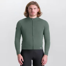 Santini Impetus Long Sleeve Jersey-Military Green